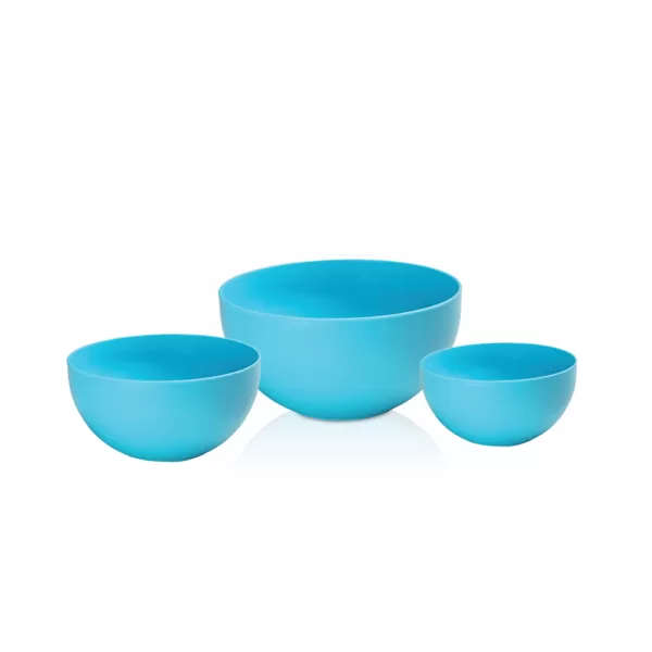 CHEF FROSTED SALAD BOWL ( 3 PCS SET ) ( 1,2 + 2,5 + 4 L )