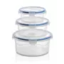 CLICK WITH LOCK ROUND FOOD SAVER 3 PCS SET (M-662+M-664+M-666)