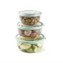 ELEGANT ROUND FOOD SAVER (Set Of Three) (0,85 L + 1,4 L + 2 L)