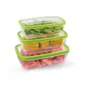 ELEGANT RECTANGULAR FOOD SAVER (Set Of Three) (1,2 L + 1,8 L + 2,7 L)