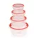 Lock & Fit Round Box 4 Pcs Set ( 0,35 L + 0,65 L + 1,1 L + 1,9 L )