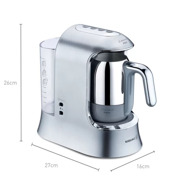 Aqua Turkish Coffee Maker 700 Watt - Inox Chome 1