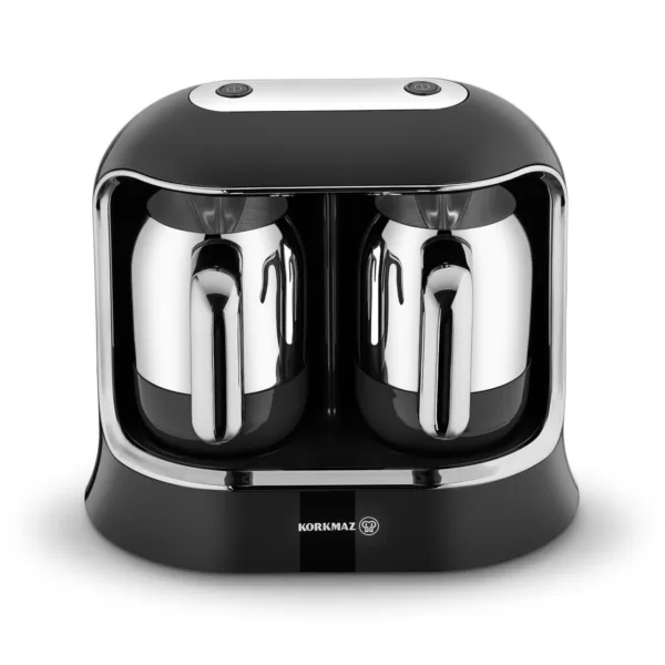Twin Turkish Coffee Maker 400 Watt - Black Chrome