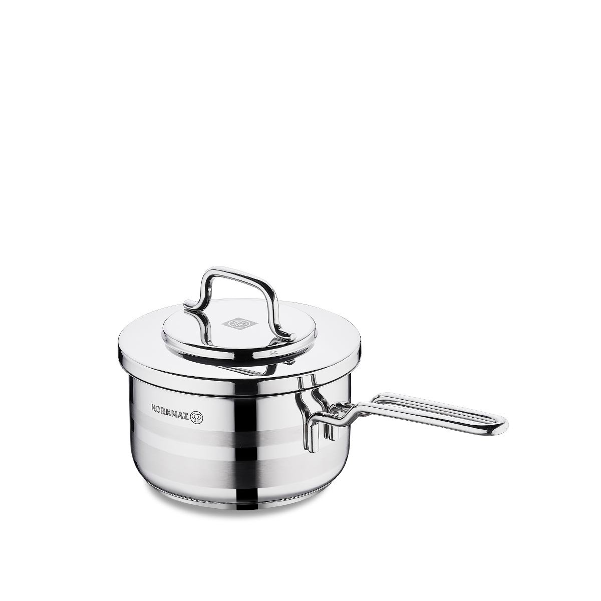 Korkmaz Minika Stainless Steel Cooking Pots With Glass Lids, Steel...